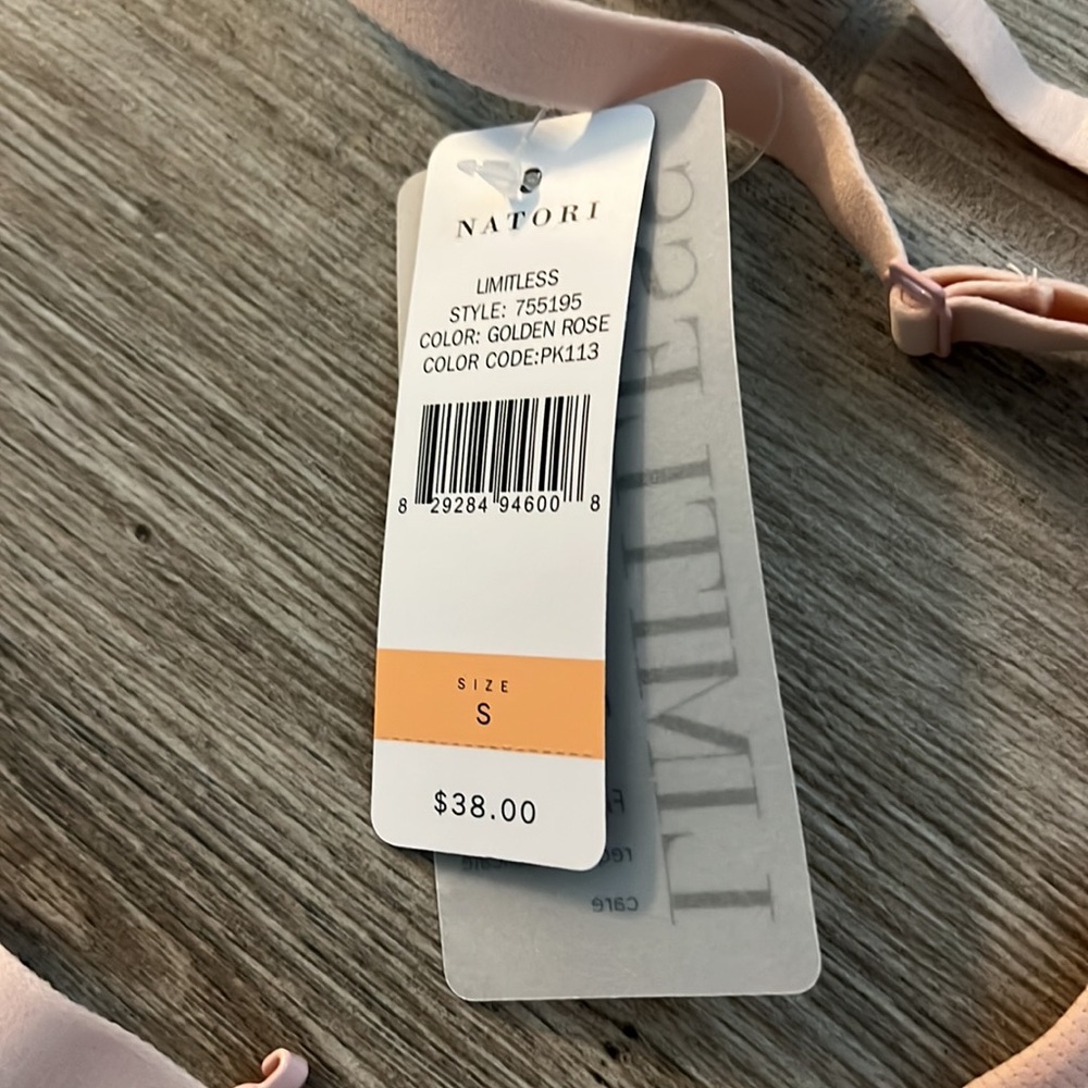NWT Natori small pink sports bra/bralette - Picture 4 of 8
